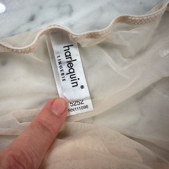 Harlequin Panache Soria Elegant Lace Embroidered Lingerie Set 34F M - Picture 8 of 13